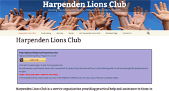 Desktop Screenshot of harpenden-lions.co.uk