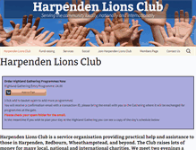 Tablet Screenshot of harpenden-lions.co.uk